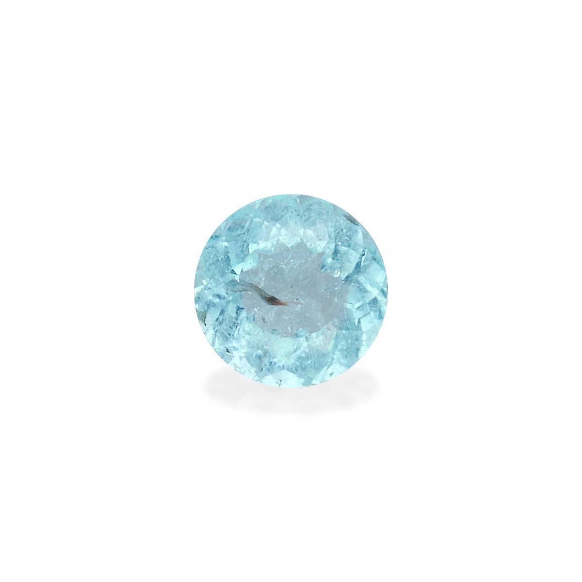 Neon blue paraiba tourmaline, 0.38ct round cut — main view