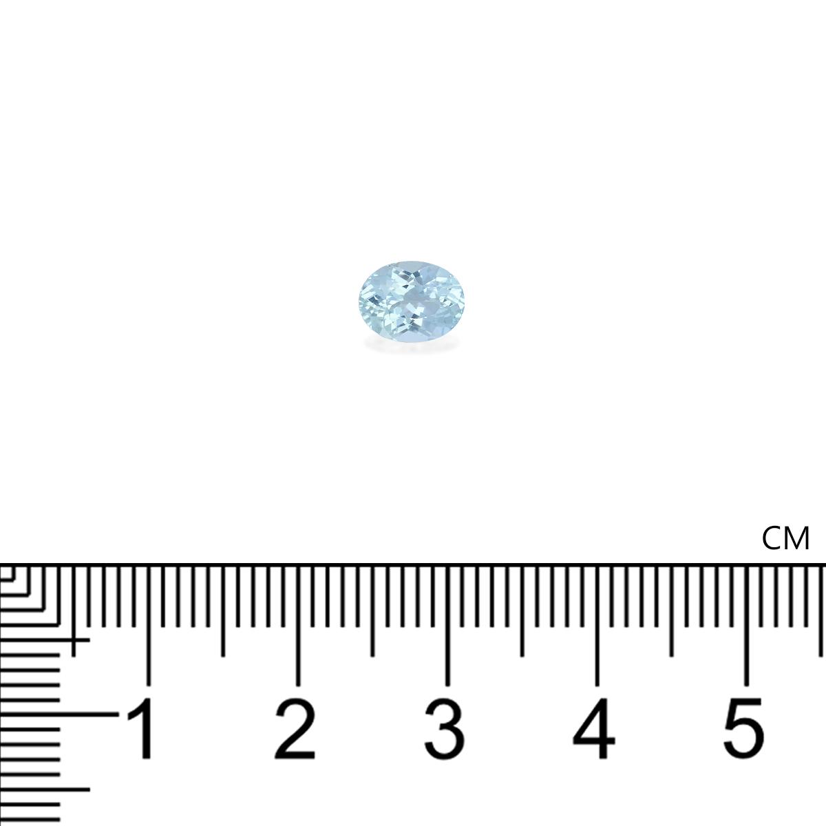 Neon blue paraiba tourmaline, 0.87ct oval cut — view 4