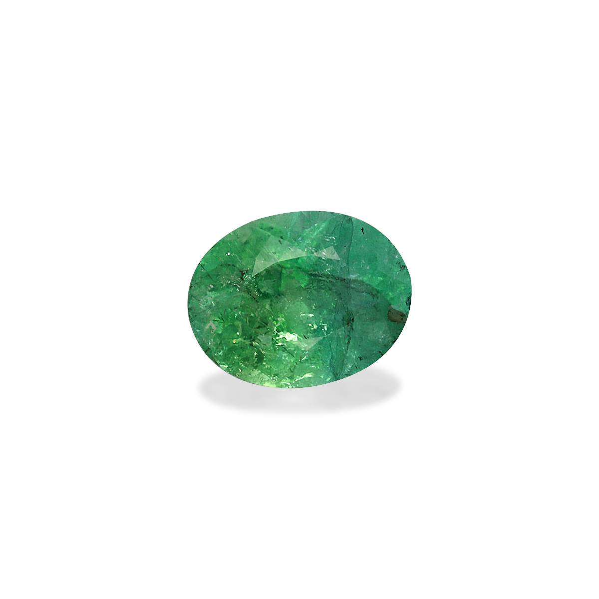 Neon green paraiba tourmaline, 1.3ct oval cut — view 3