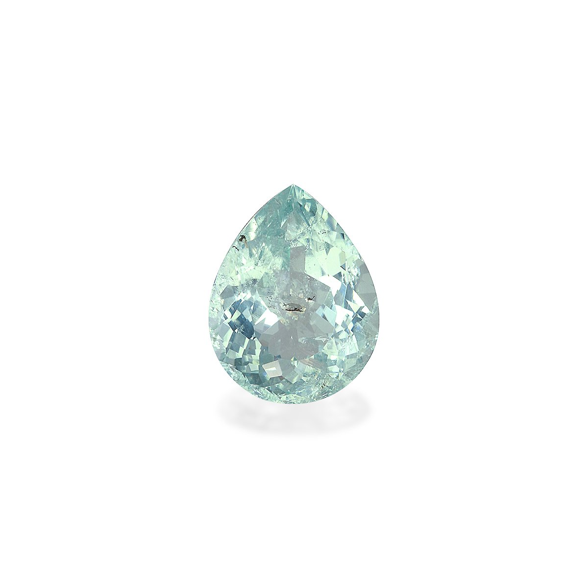 sky blue paraiba tourmaline, 4.02ct pear cut — main view