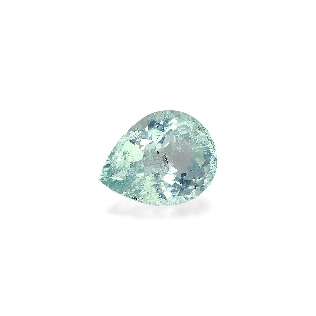 sky blue paraiba tourmaline, 4.02ct pear cut — view 3