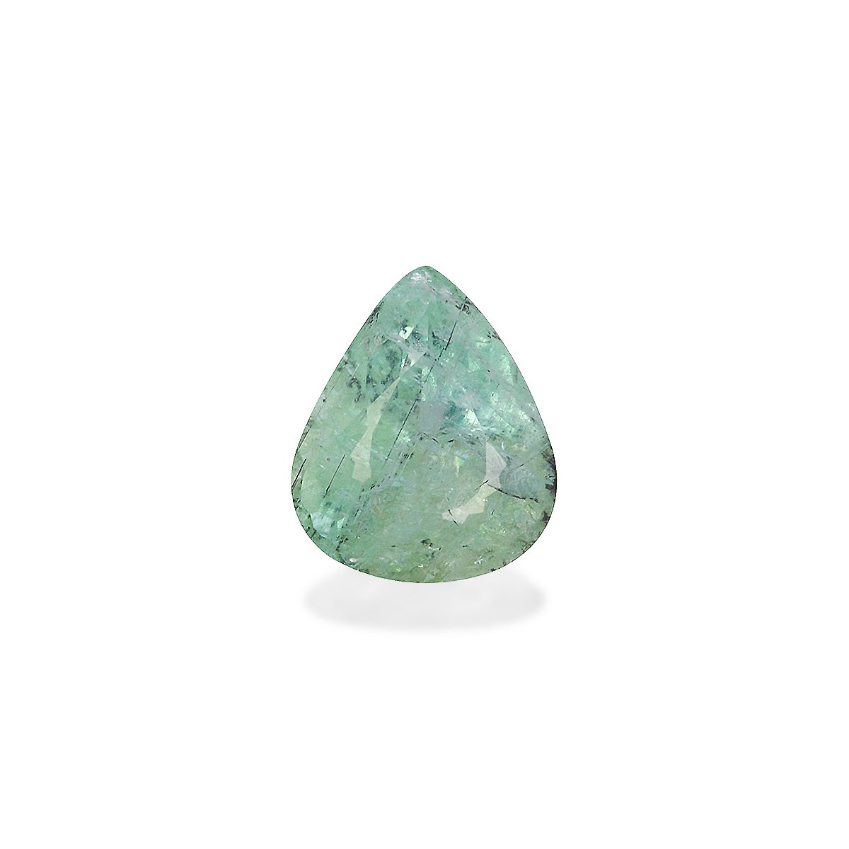 seafoam green paraiba tourmaline, 2.18ct pear cut — main view