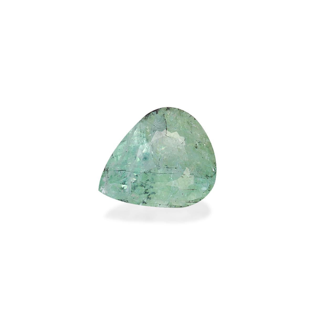 seafoam green paraiba tourmaline, 2.18ct pear cut — view 3