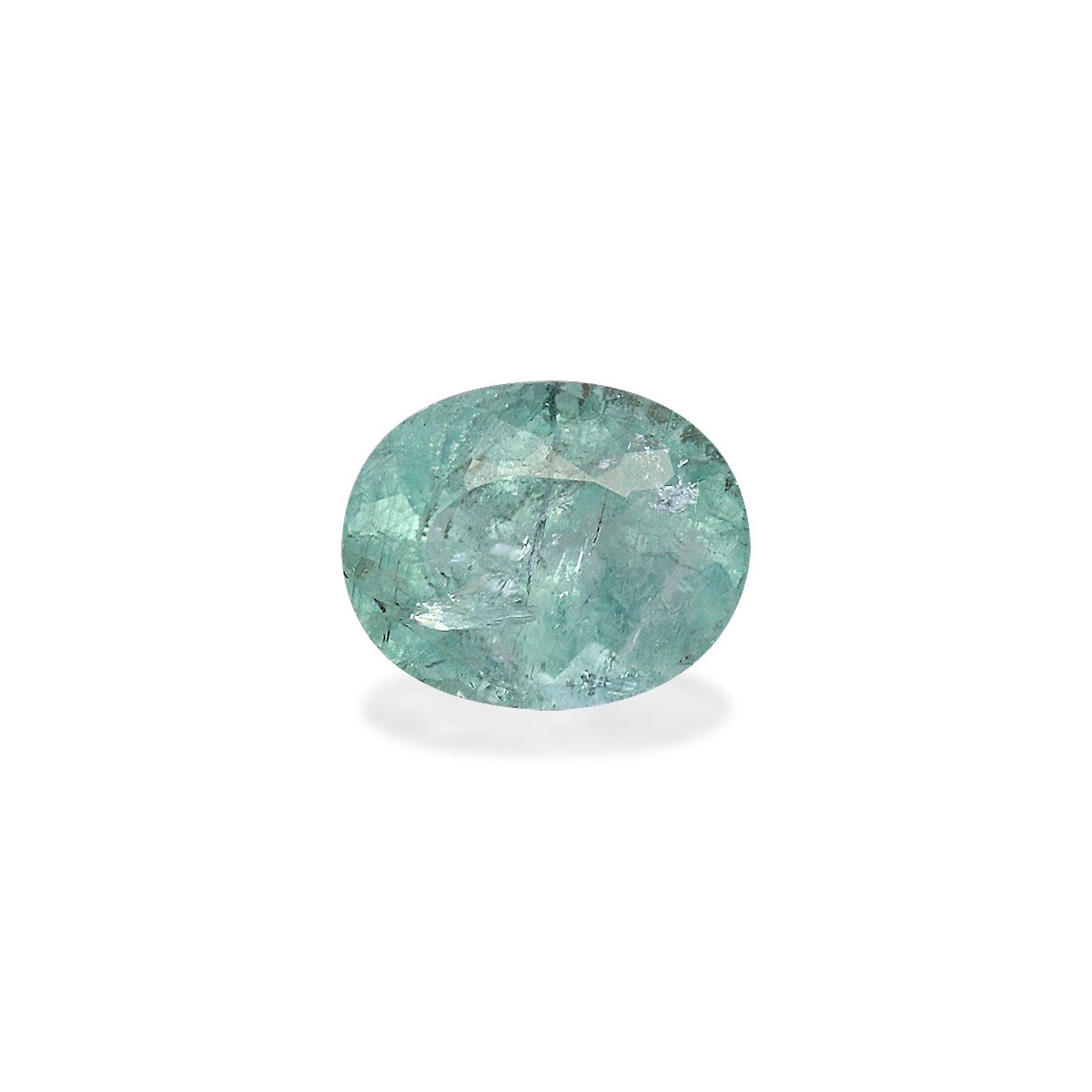 seafoam green paraiba tourmaline, 1.58ct oval cut — main view