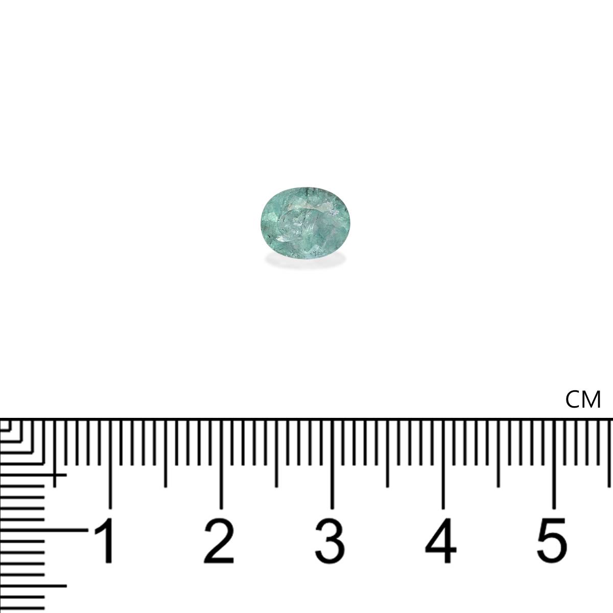 seafoam green paraiba tourmaline, 1.58ct oval cut — view 4