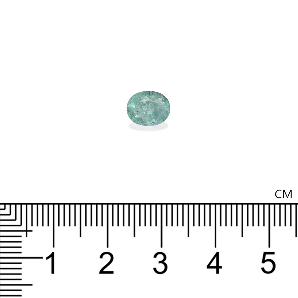 seafoam green paraiba tourmaline, 1.58ct oval cut — view 4