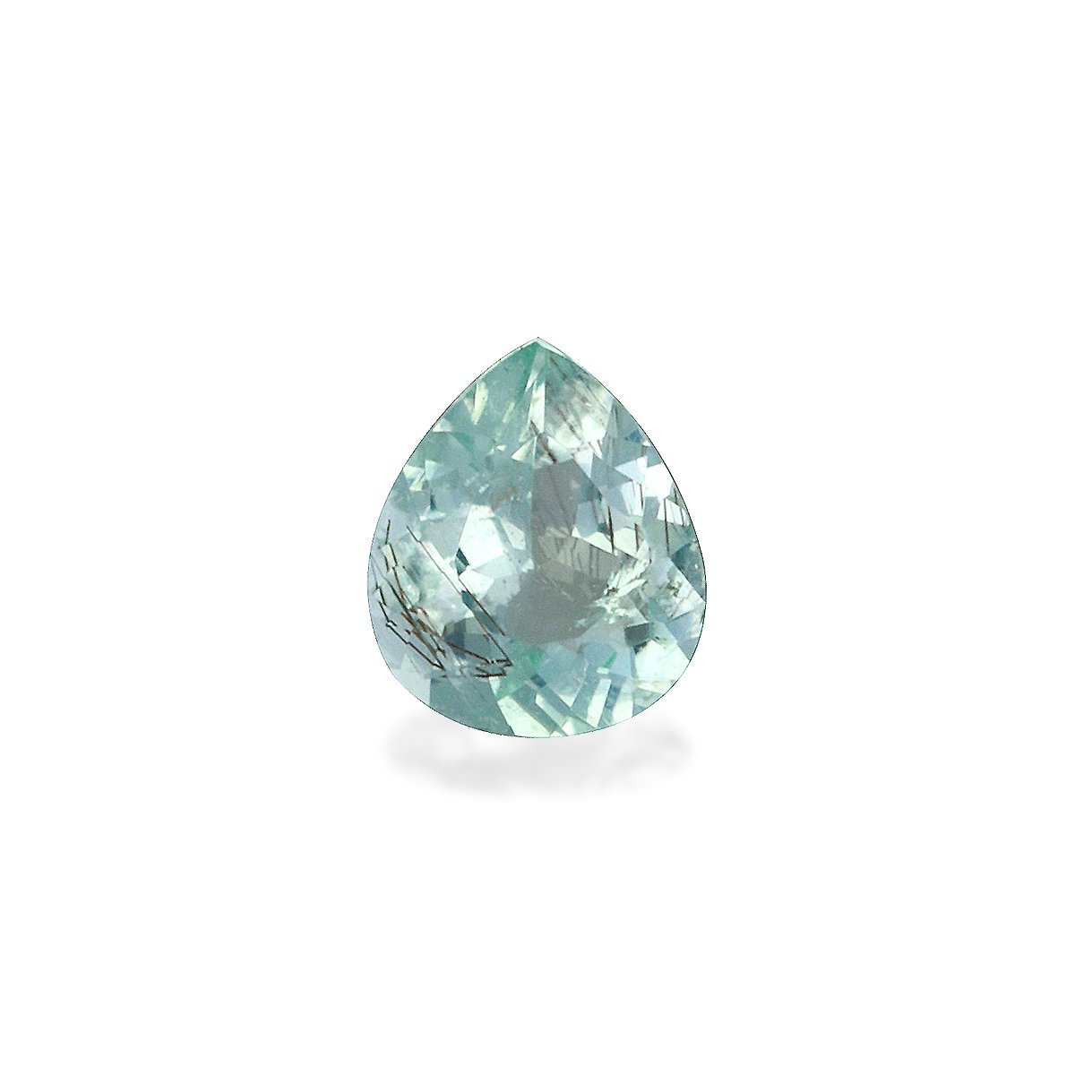 seafoam green paraiba tourmaline, 0.28ct pear cut — main view