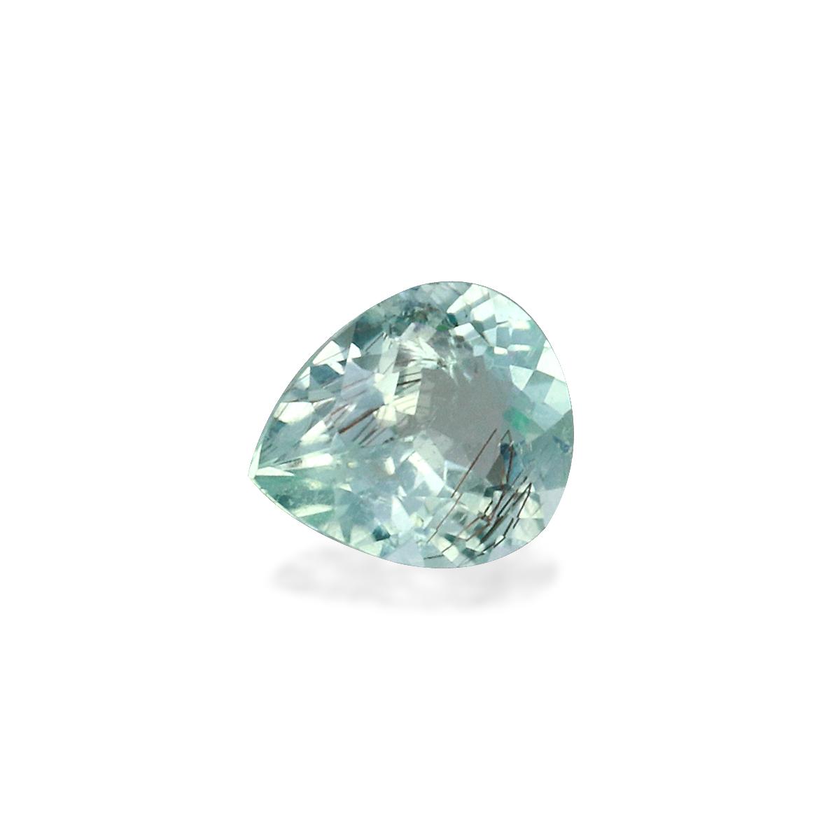 seafoam green paraiba tourmaline, 0.28ct pear cut — view 3