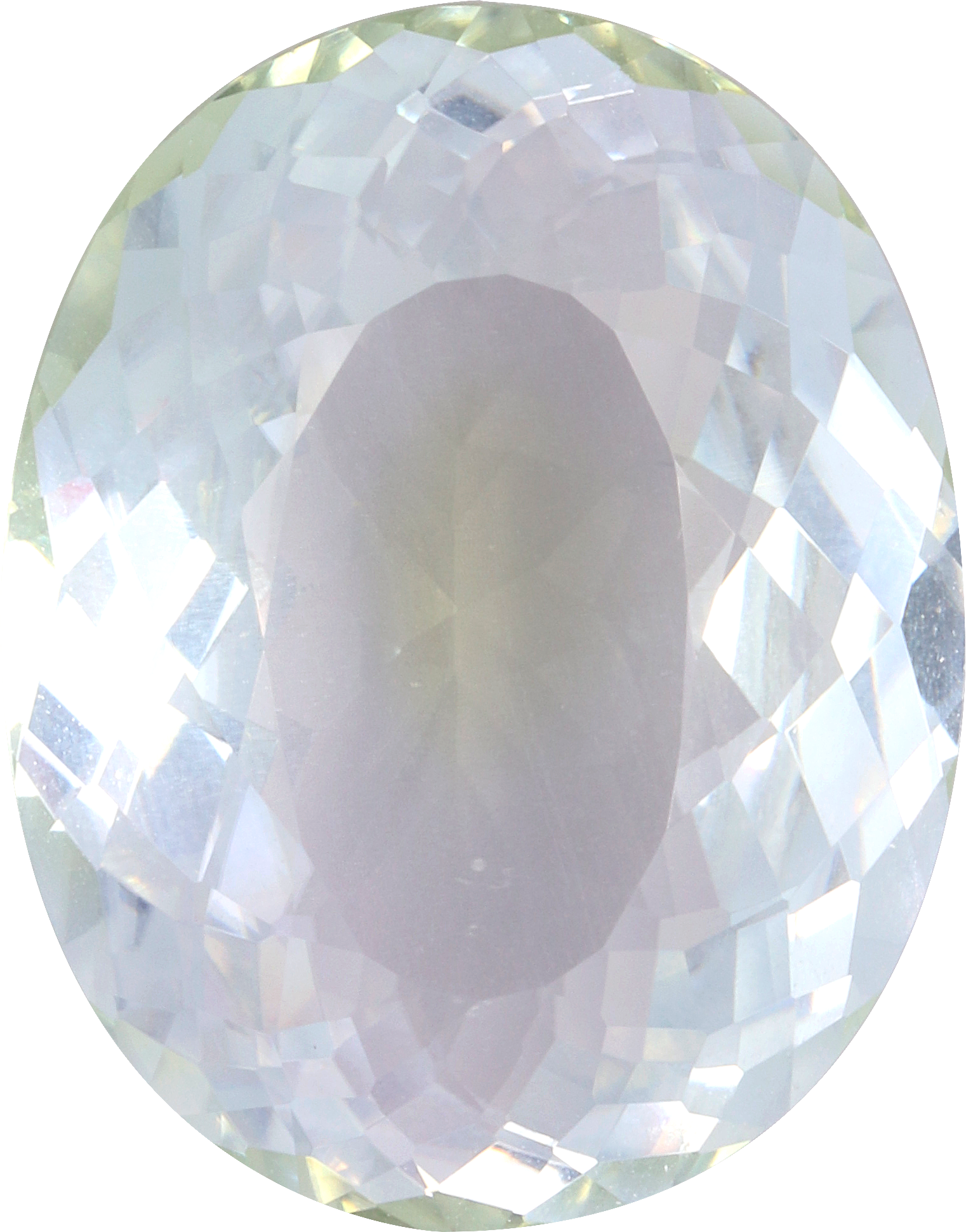 Oval cut paraiba tourmaline, 18.47 by 14.33 mm, shown at actual size