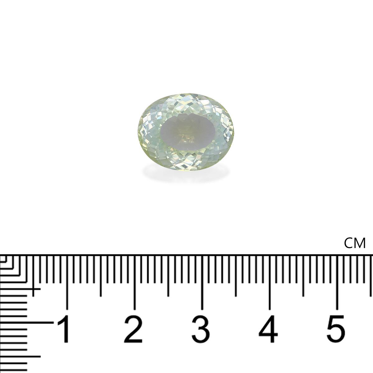 pale green paraiba tourmaline, 7.67ct oval cut — view 4