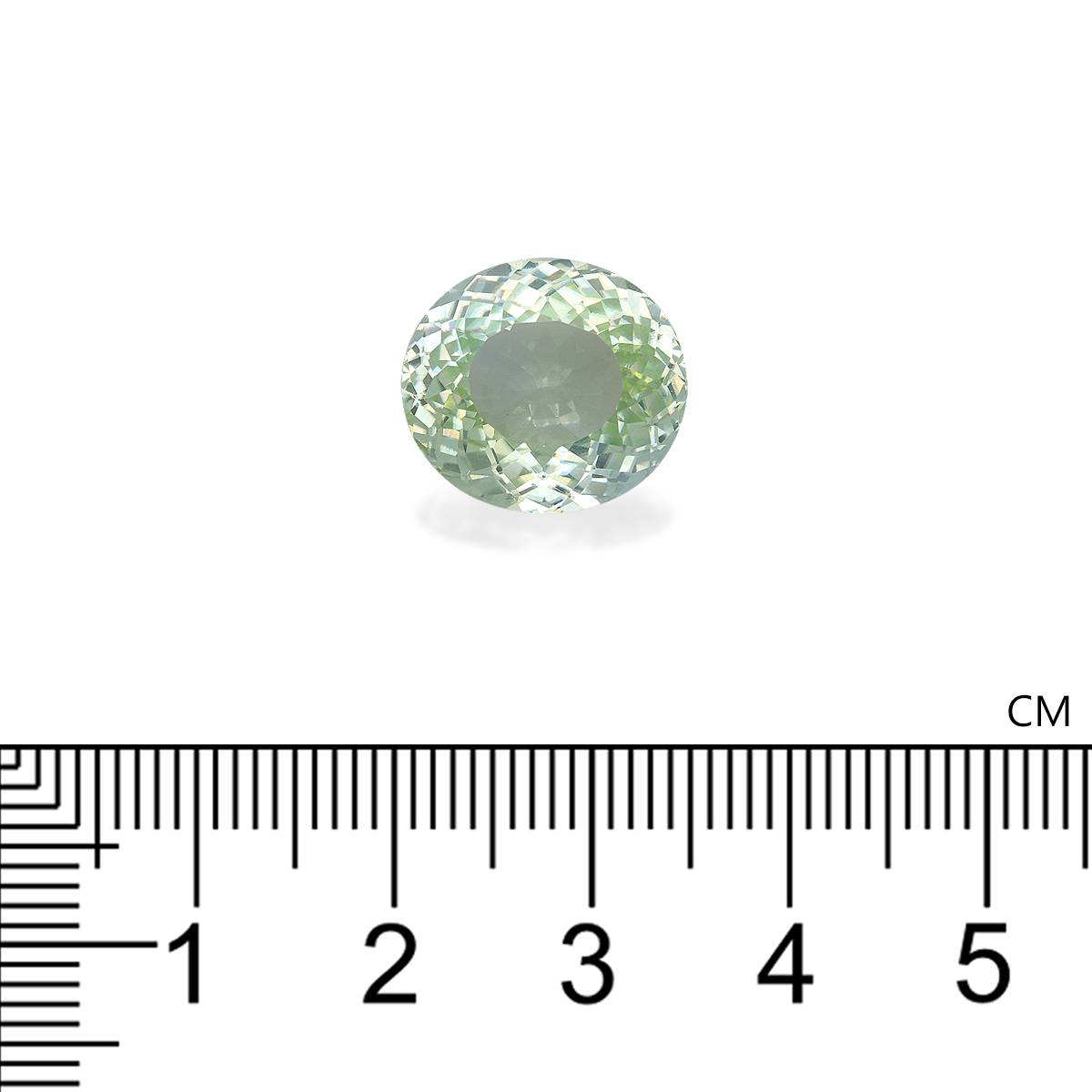mist green paraiba tourmaline, 10.53ct oval cut — view 4