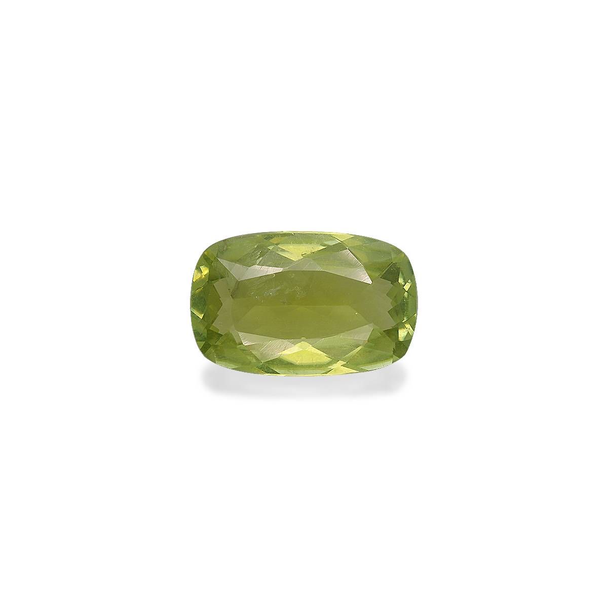 lime green cuprian tourmaline, 4.33ct cushion cut — main view