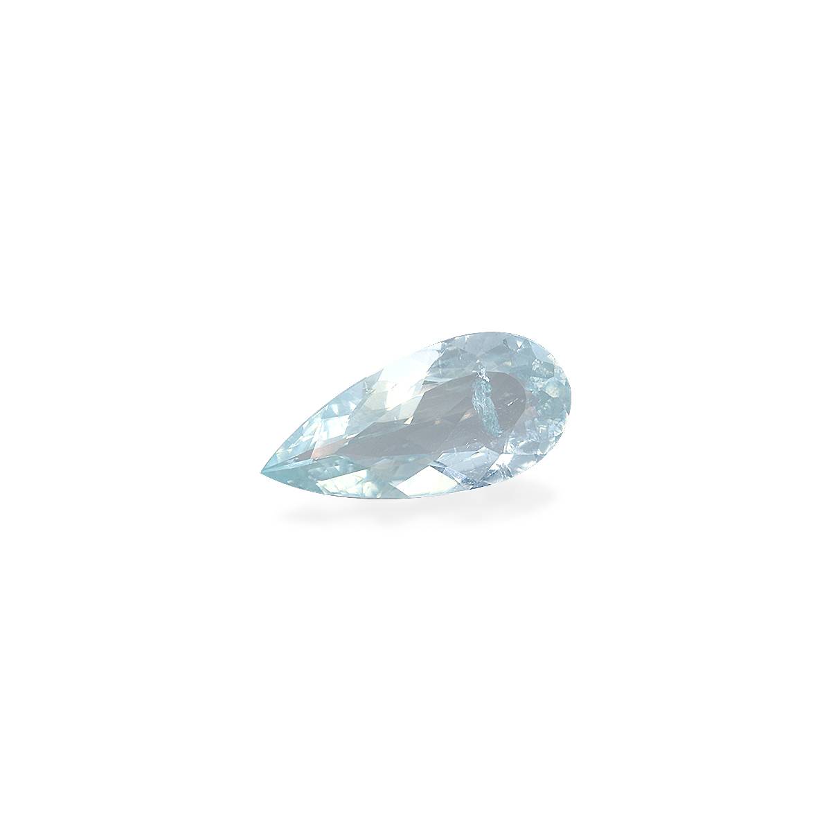 sky blue paraiba tourmaline, 2.96ct pear cut — view 3