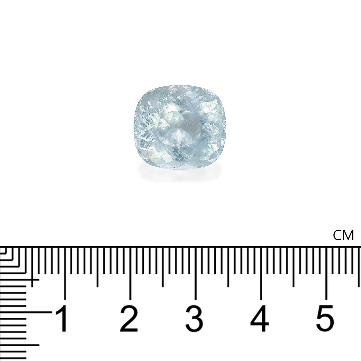 sky blue paraiba tourmaline, 10.8ct cushion cut — view 4