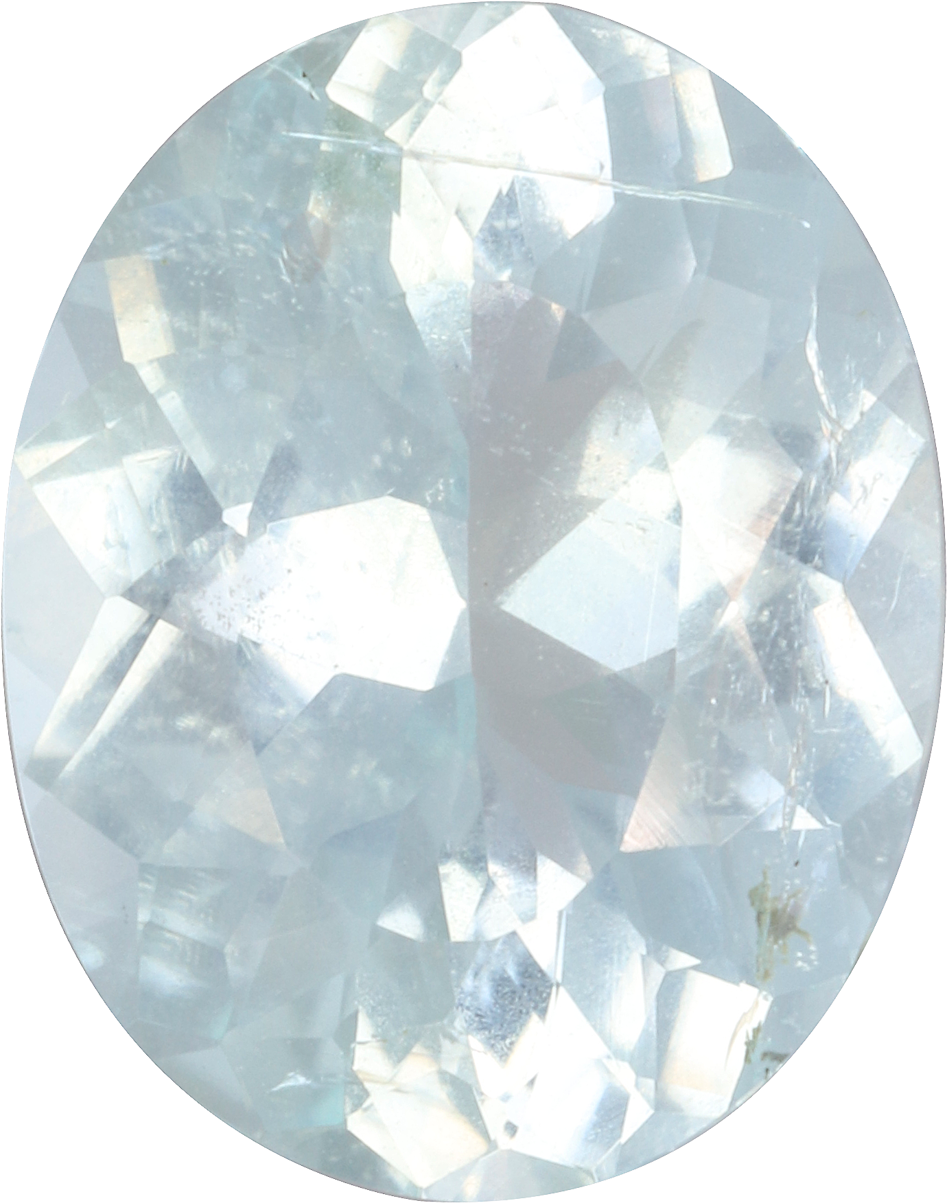 Oval cut paraiba tourmaline, 11.06 by 8.68 mm, shown at actual size