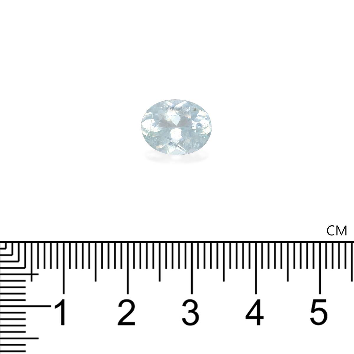 sky blue paraiba tourmaline, 2.9ct oval cut — view 4
