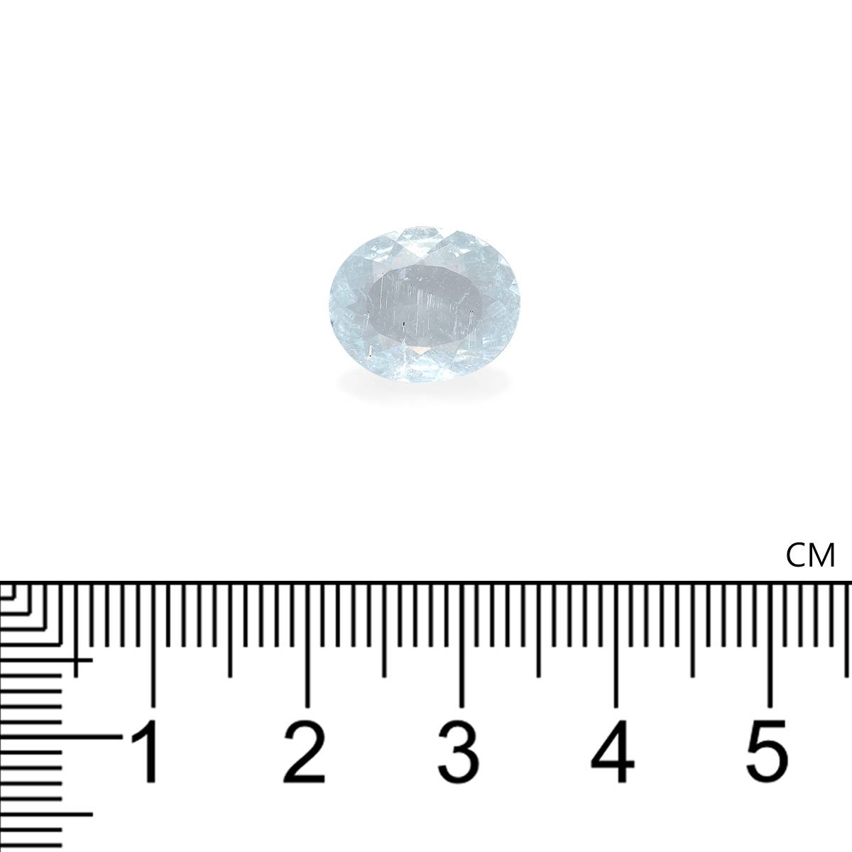 sky blue paraiba tourmaline, 3.41ct oval cut — view 4