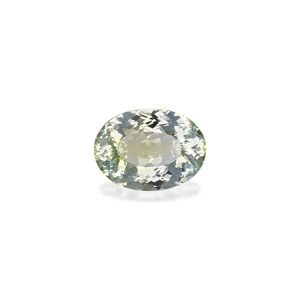 mist green cuprian tourmaline, 7.12ct oval cut — main view