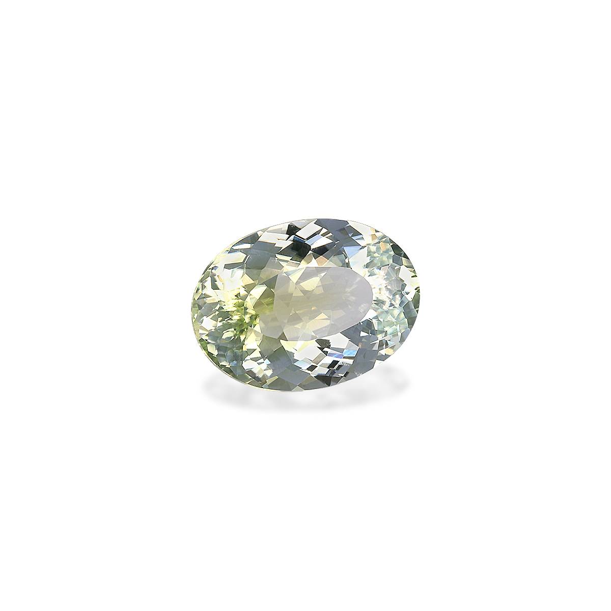 mist green cuprian tourmaline, 7.12ct oval cut — view 3