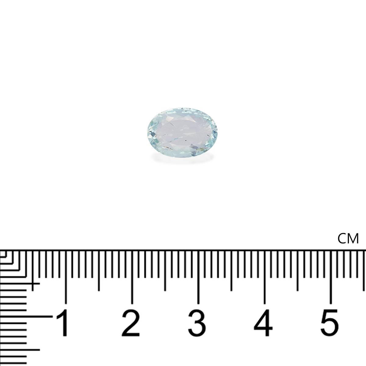 sky blue paraiba tourmaline, 1.57ct oval cut — view 4