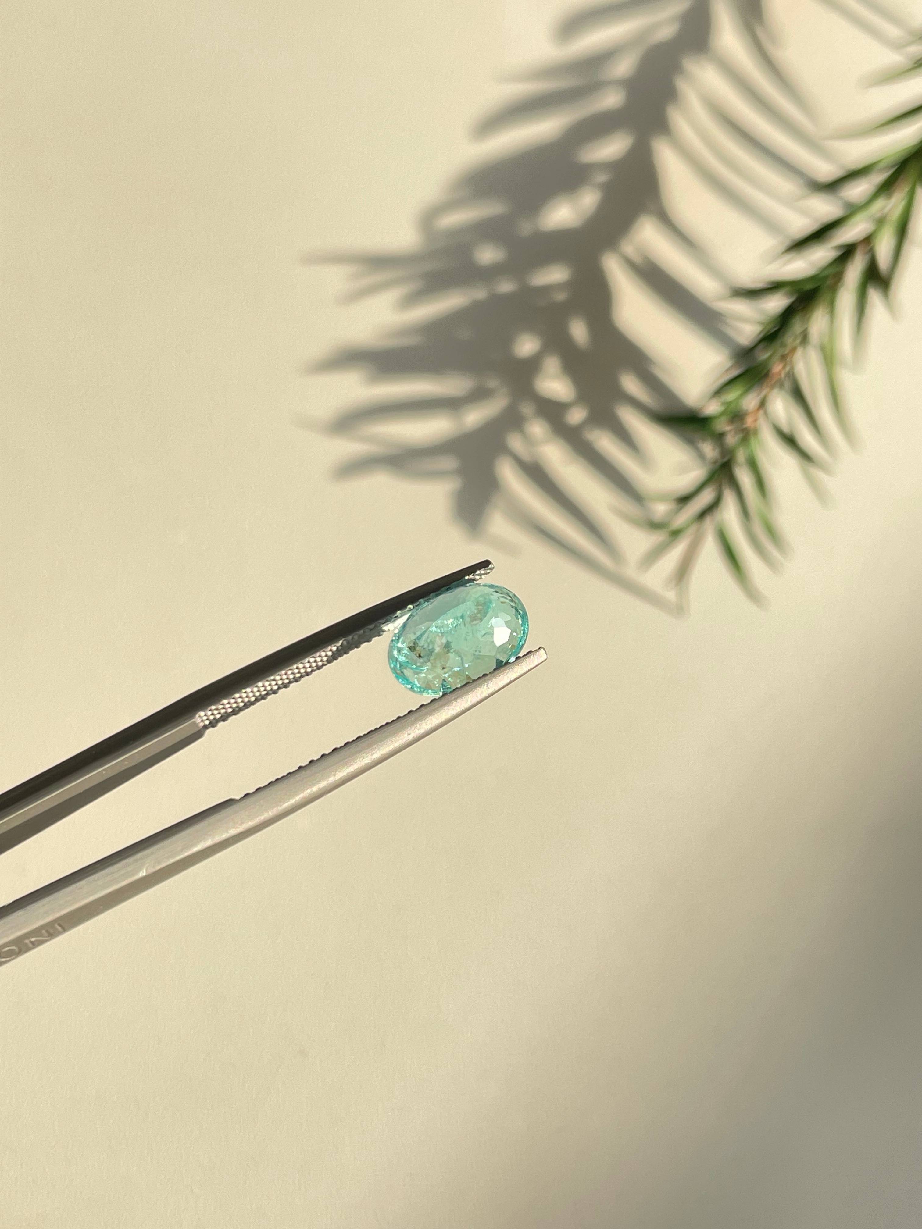 Neon blue paraiba tourmaline, 2.53ct oval cut — view 6