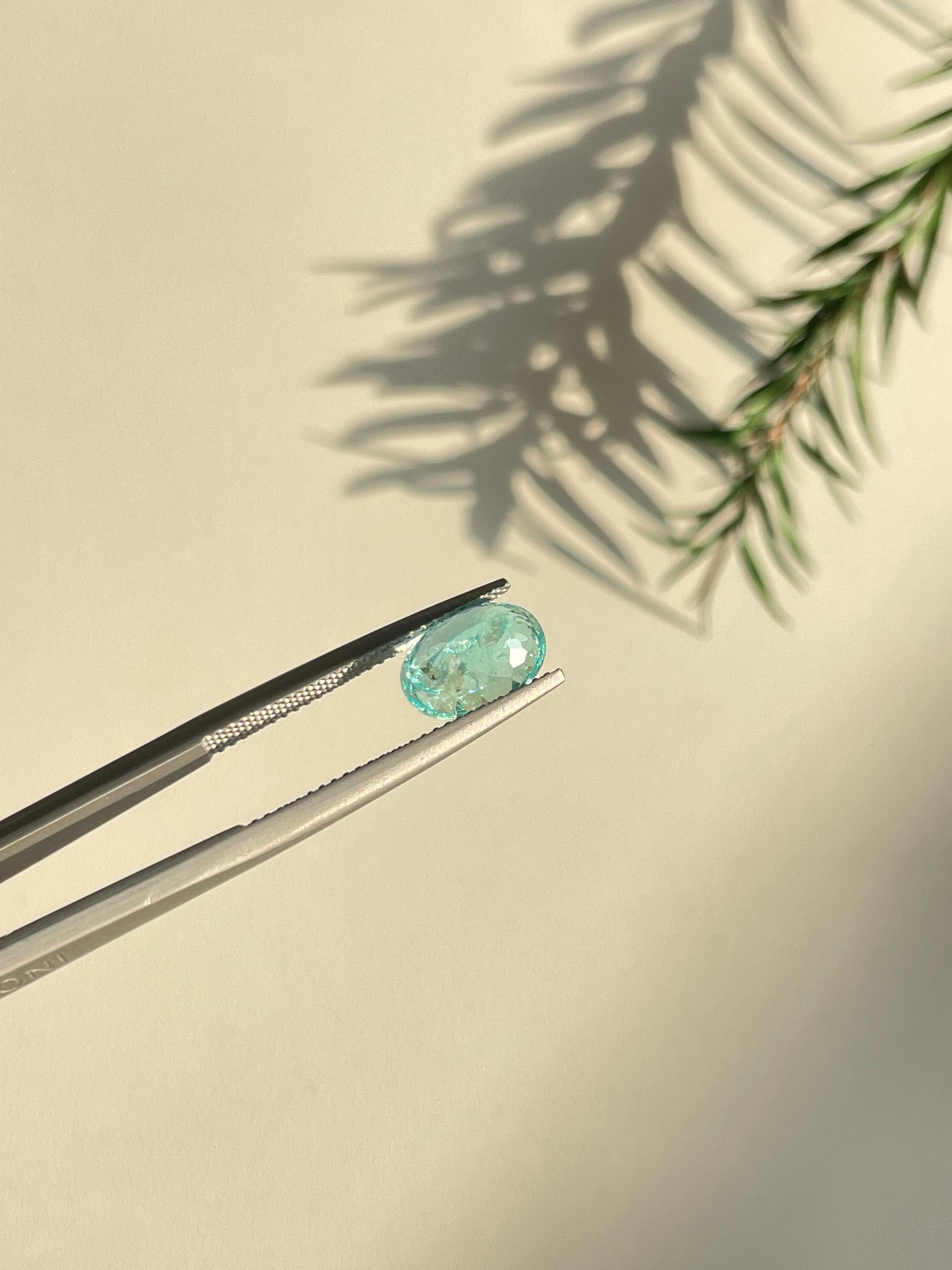 Neon blue paraiba tourmaline, 2.53ct oval cut — view 6