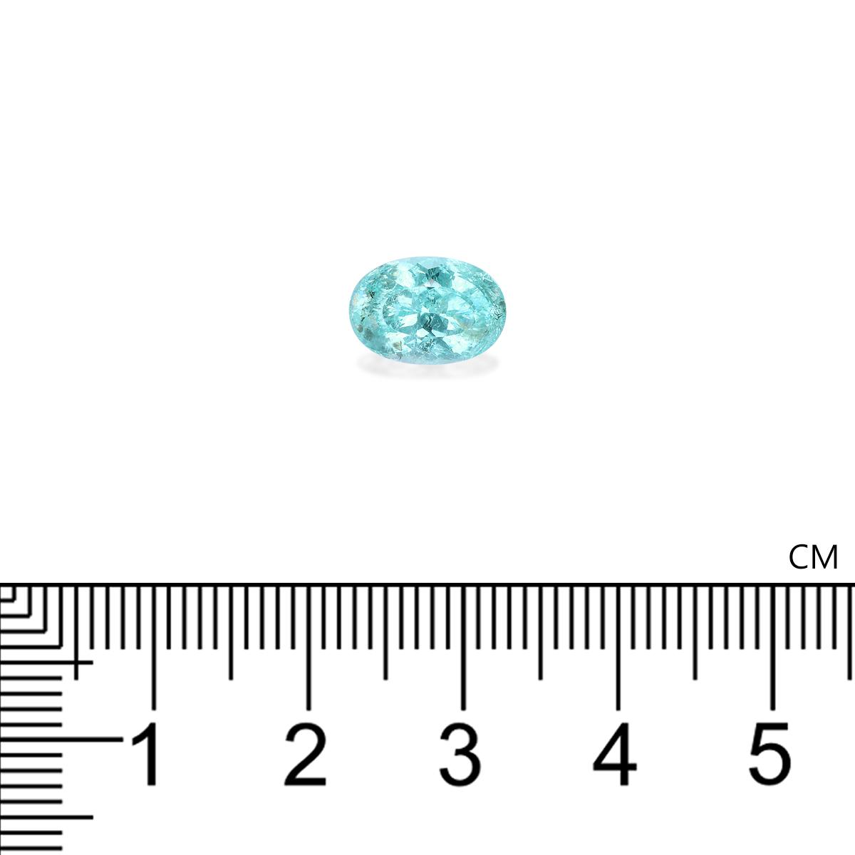 Neon blue paraiba tourmaline, 2.53ct oval cut — view 4