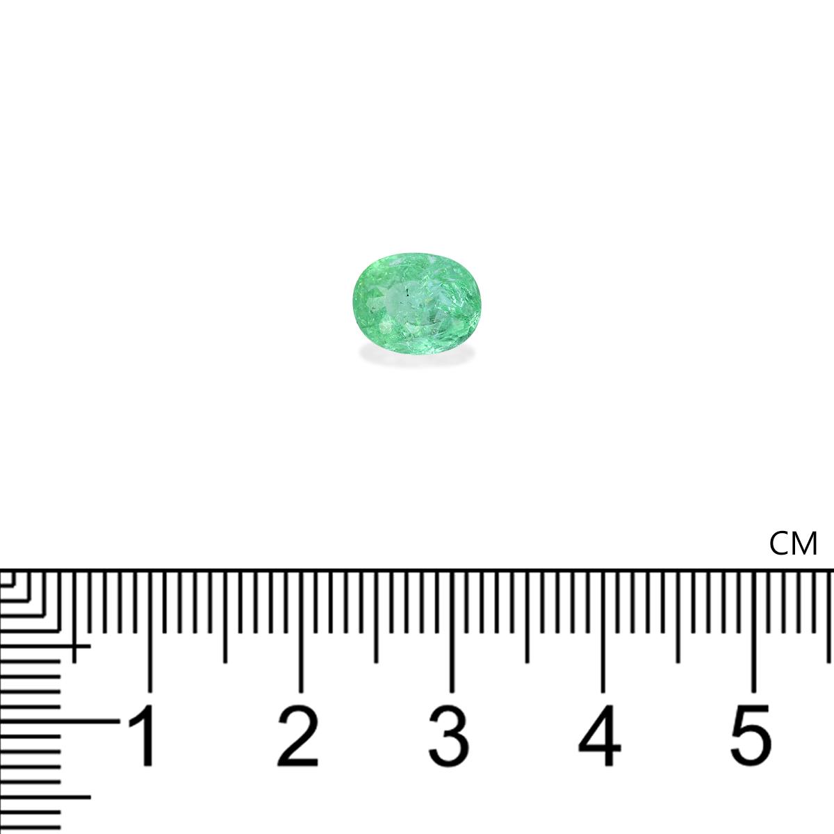 Neon green paraiba tourmaline, 1.75ct oval cut — view 4