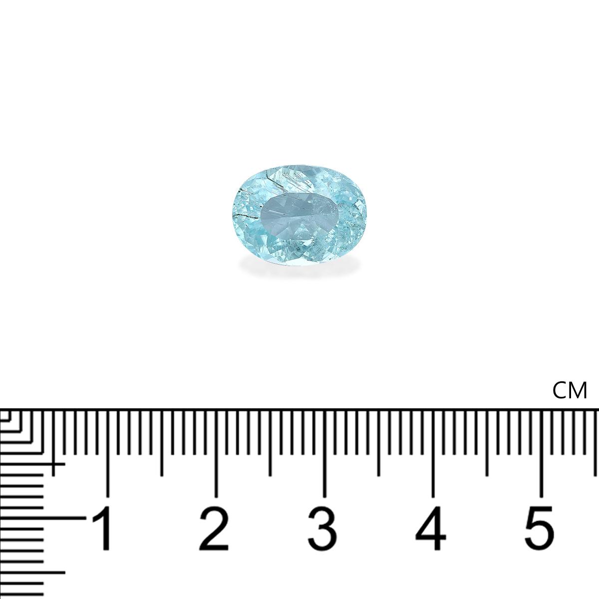 Neon blue paraiba tourmaline, 4.01ct oval cut — view 4