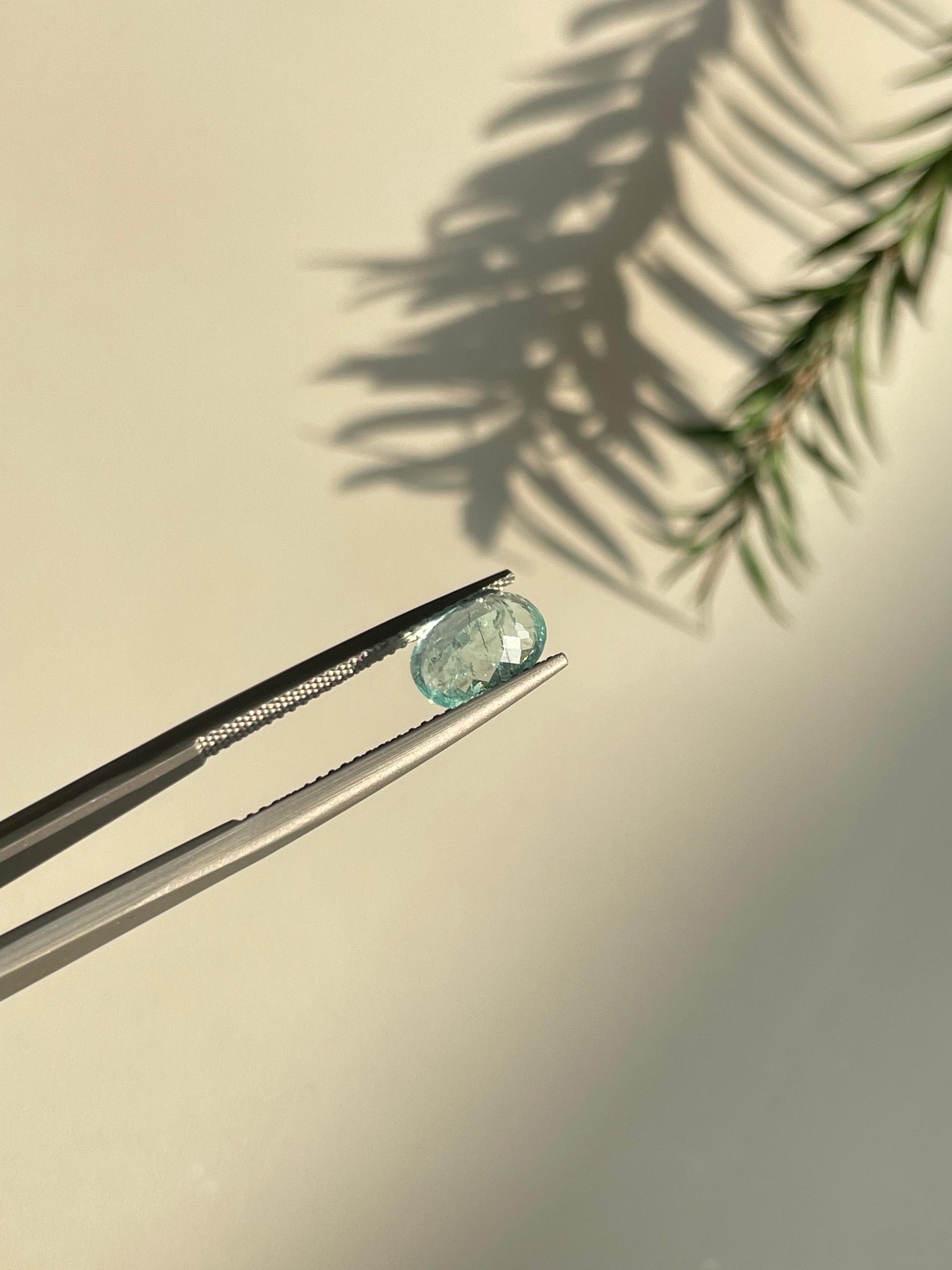 baby blue paraiba tourmaline, 1.61ct oval cut — view 6