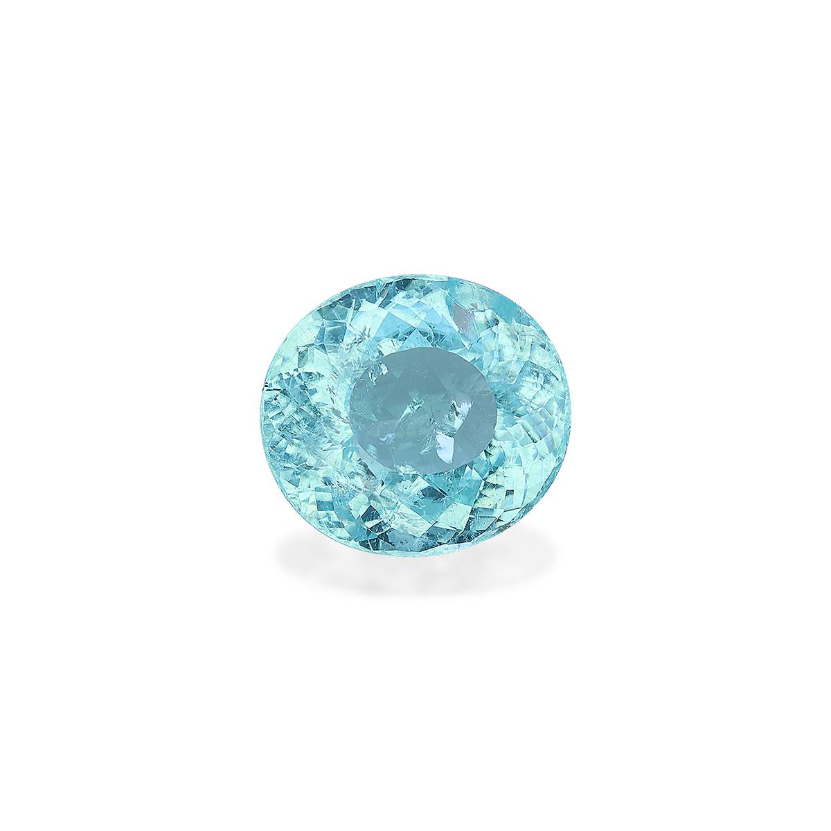 mint blue paraiba tourmaline, 8.41ct oval cut — view 3