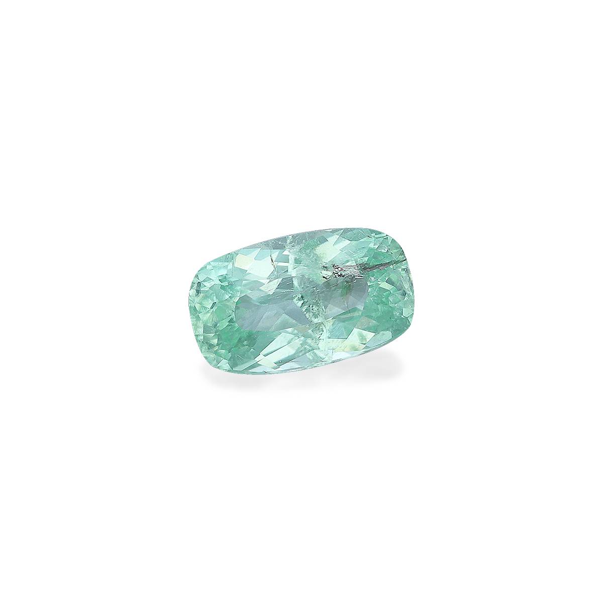 green paraiba tourmaline, 2.44ct cushion cut — view 3