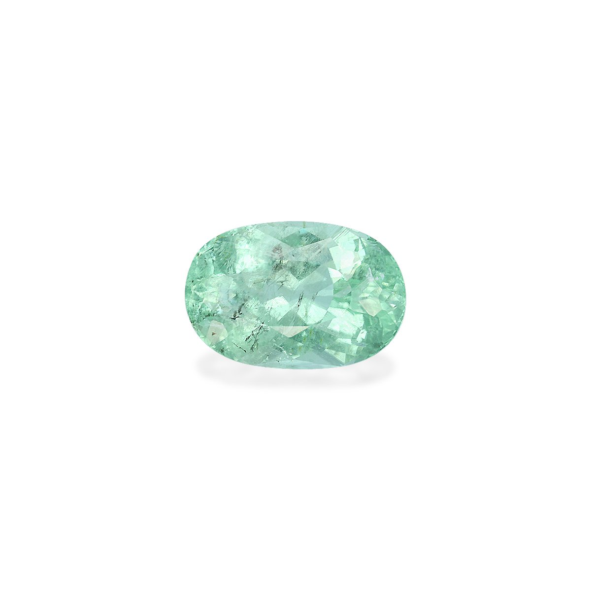 green paraiba tourmaline, 3.42ct oval cut — main view