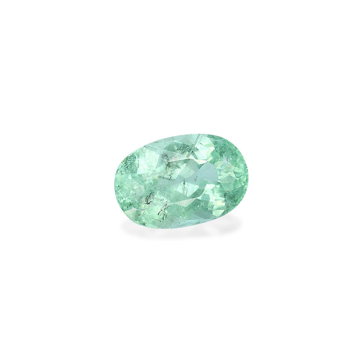 green paraiba tourmaline, 3.42ct oval cut — view 3