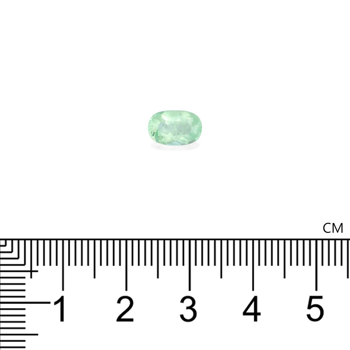 green paraiba tourmaline, 1.17ct oval cut — view 4