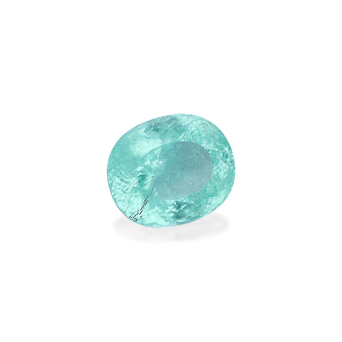 Neon green paraiba tourmaline, 10.46ct oval cut — view 3