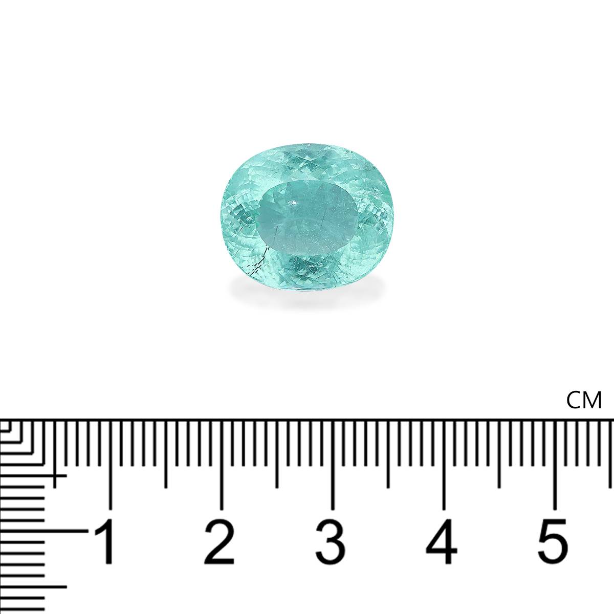 Neon green paraiba tourmaline, 10.46ct oval cut — view 4