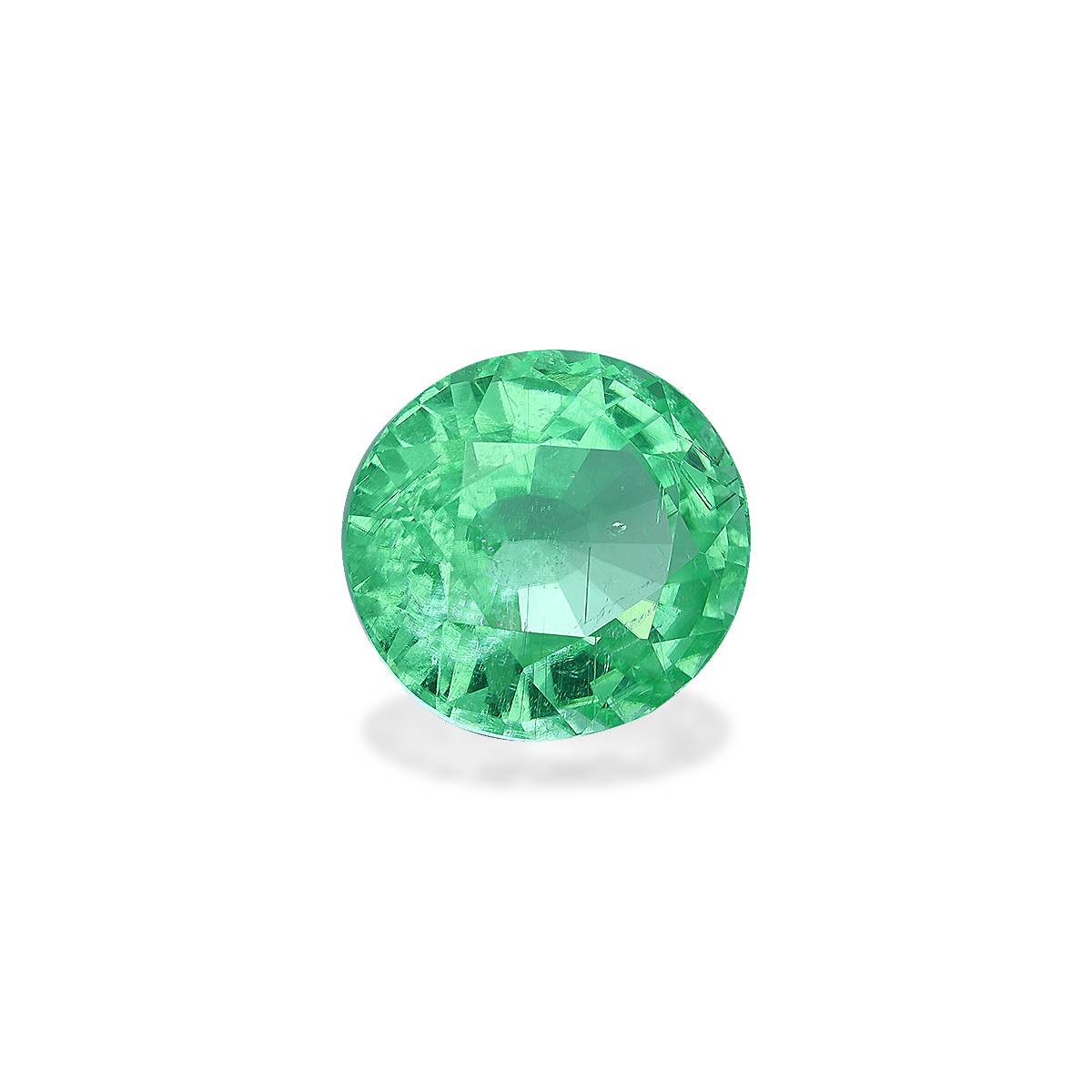 Neon green paraiba tourmaline, 6.91ct oval cut — view 3