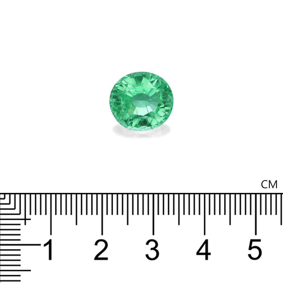 Neon green paraiba tourmaline, 6.91ct oval cut — view 4