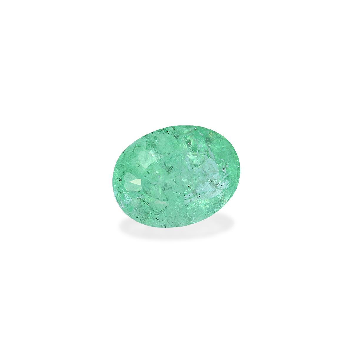 Neon green paraiba tourmaline, 2.96ct oval cut — view 3