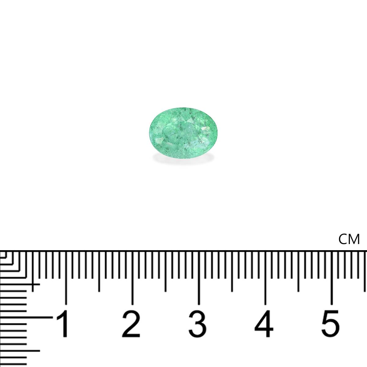 Neon green paraiba tourmaline, 2.96ct oval cut — view 4