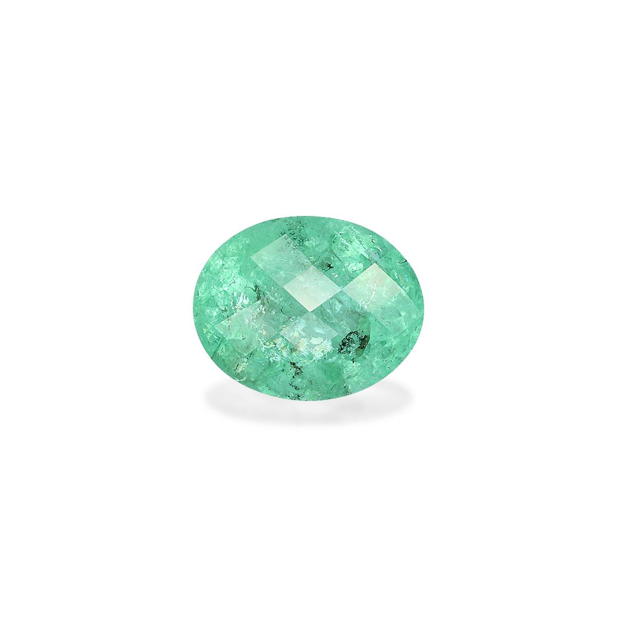Neon green paraiba tourmaline, 2.11ct oval cut — main view