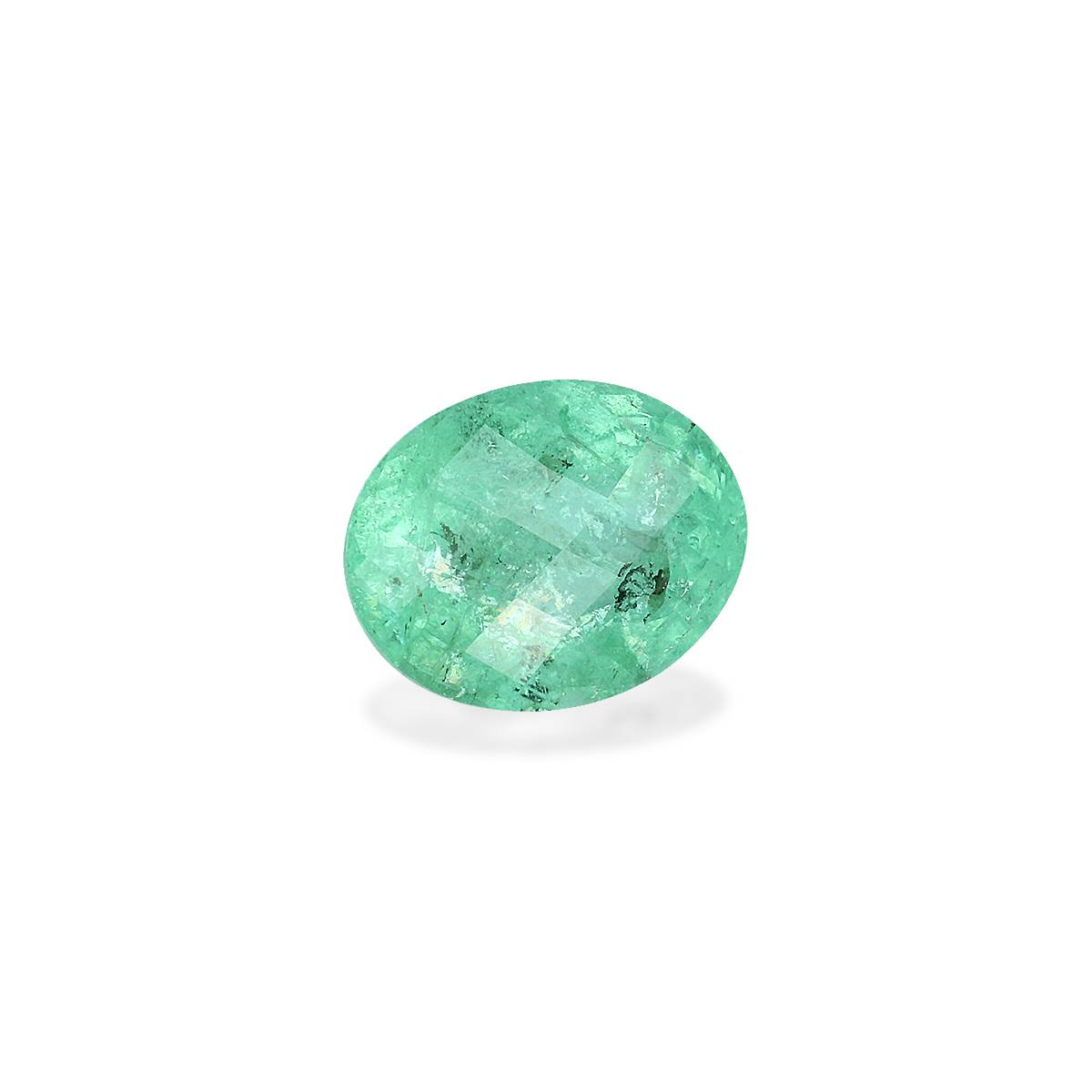 Neon green paraiba tourmaline, 2.11ct oval cut — view 3