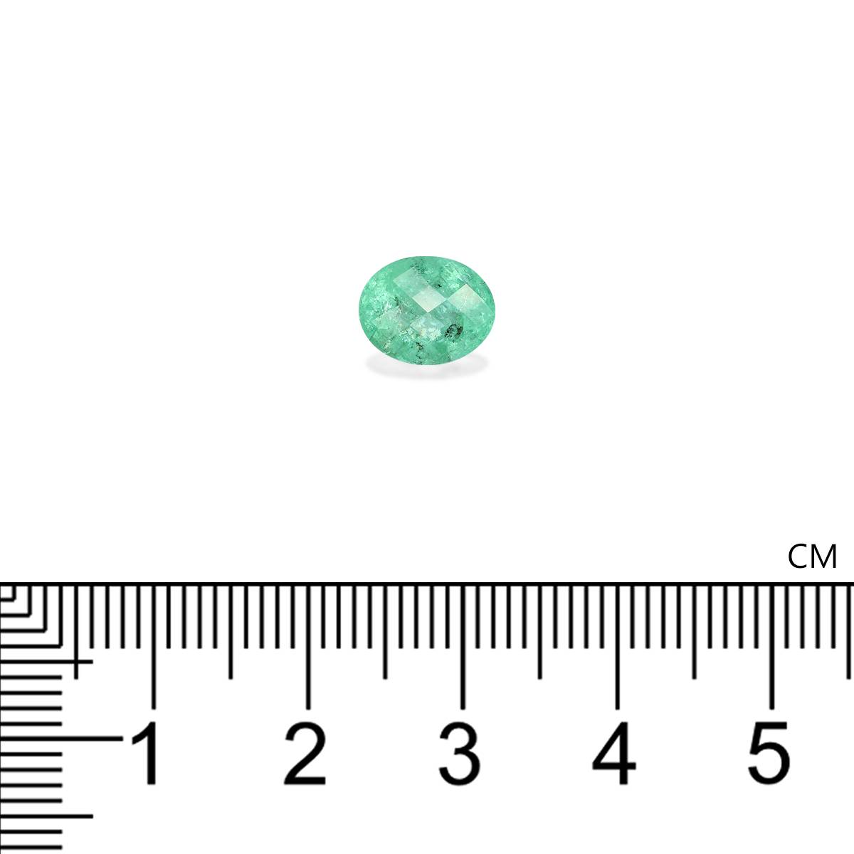 Neon green paraiba tourmaline, 2.11ct oval cut — view 4
