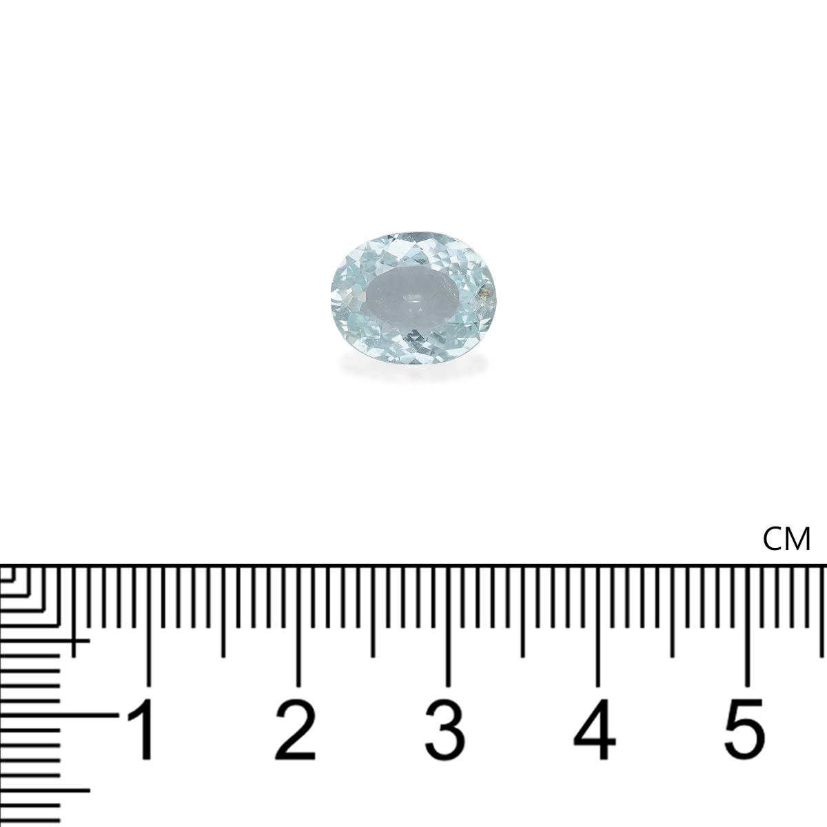 baby blue paraiba tourmaline, 3.18ct oval cut — view 4
