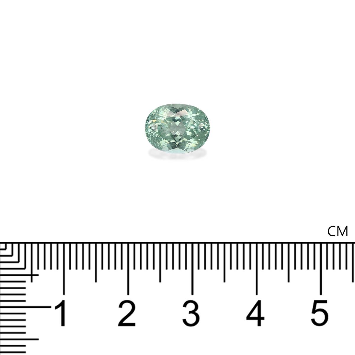 pale green paraiba tourmaline, 2.78ct oval cut — view 4