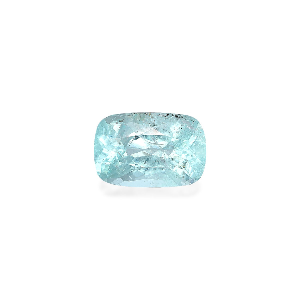 teal blue paraiba tourmaline, 2.42ct cushion cut — main view