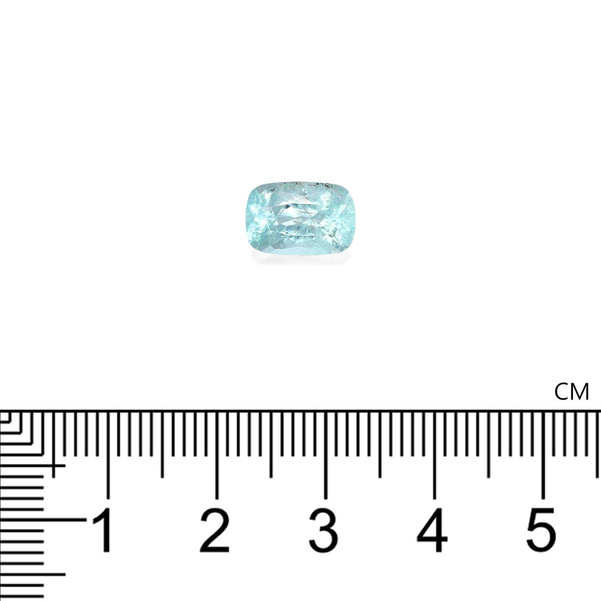 teal blue paraiba tourmaline, 2.42ct cushion cut — view 4