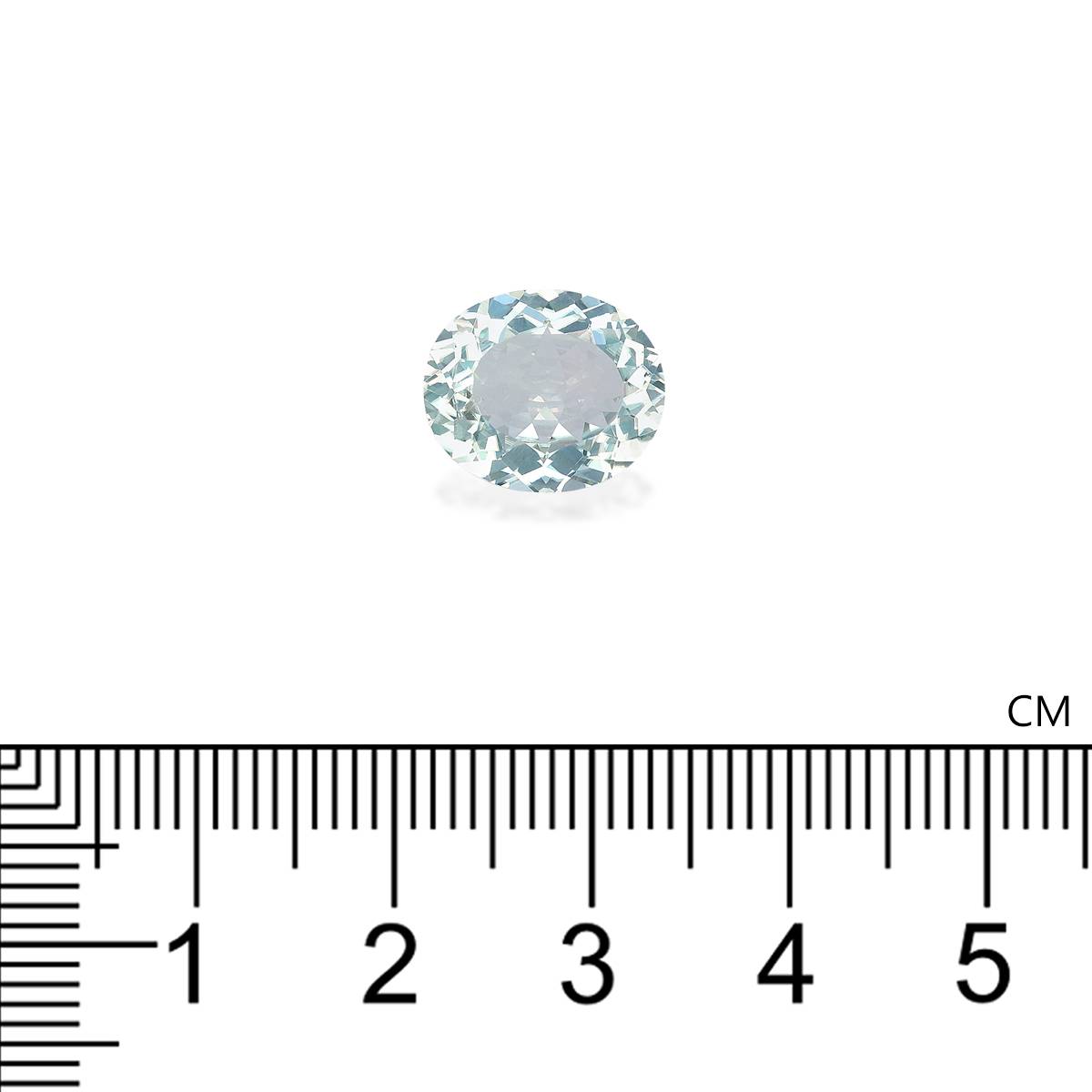 mist green paraiba tourmaline, 4.26ct oval cut — view 4