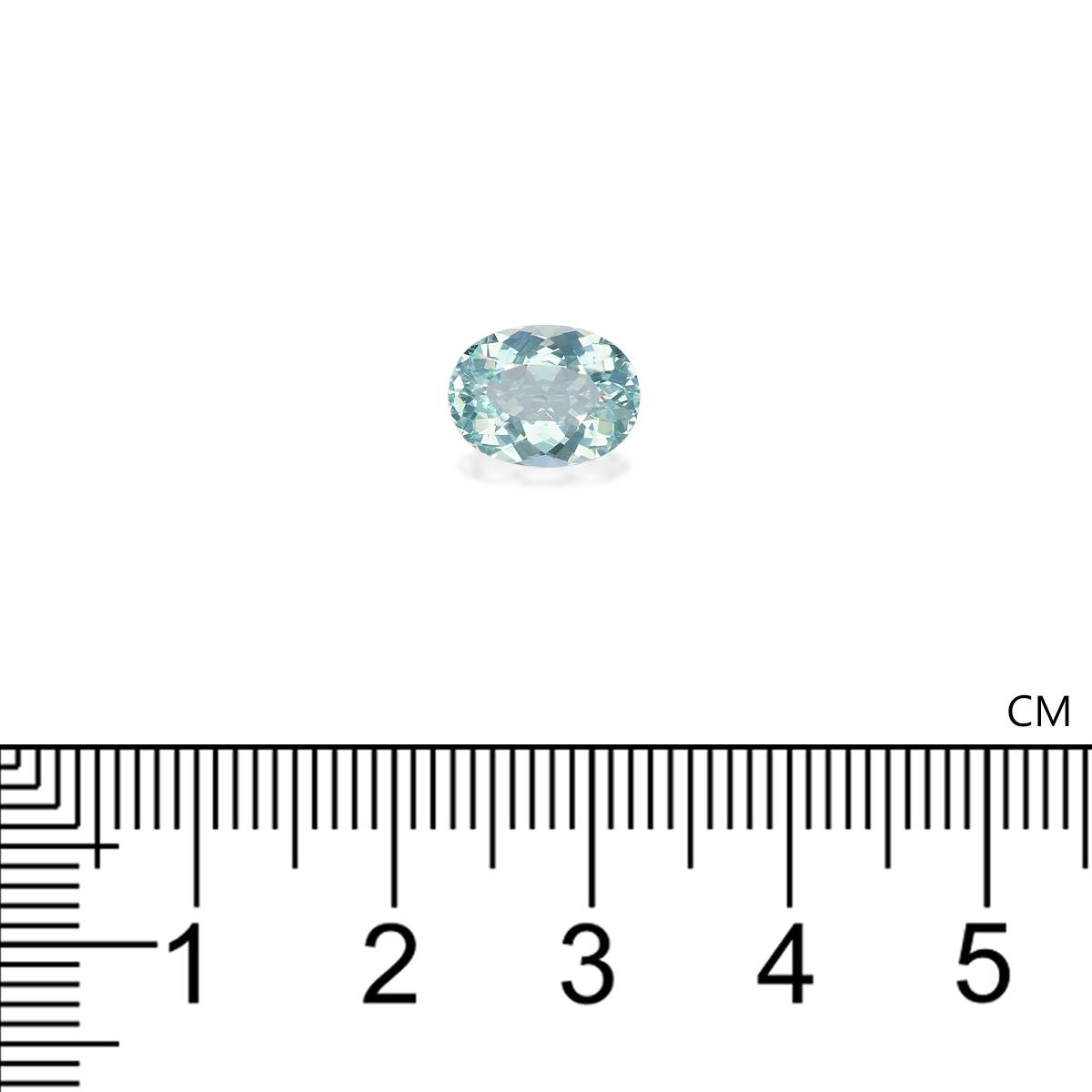 Neon blue paraiba tourmaline, 2.3ct oval cut — view 4